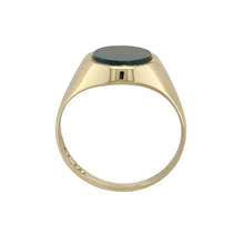 Load image into Gallery viewer, 9ct Gold &amp; Bloodstone Oval Signet Ring
