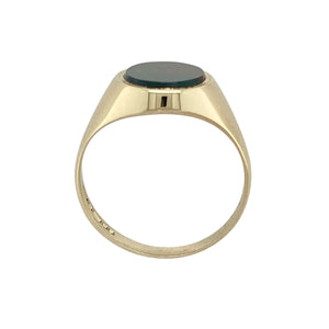 9ct Gold & Bloodstone Oval Signet Ring