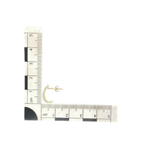 Load image into Gallery viewer, 9ct Gold &amp; Cubic Zirconia Set Curved Bar Stud Earrings
