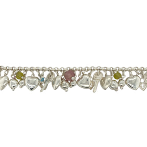 925 Silver 7.5" Charm Bracelet