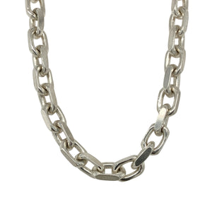 925 Silver 20" Faceted Belcher Chain