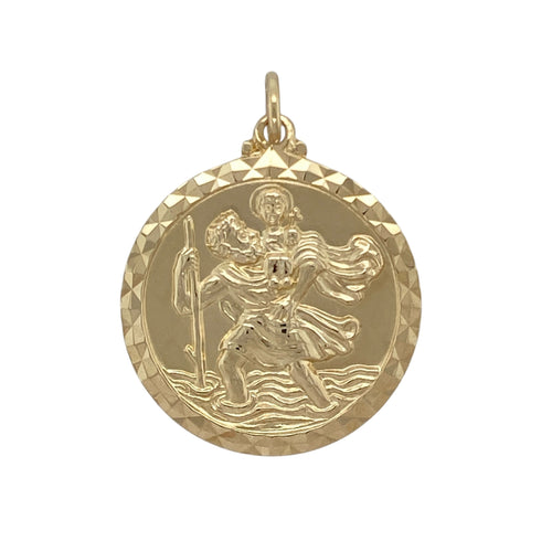 9ct Gold St Christopher Pendant