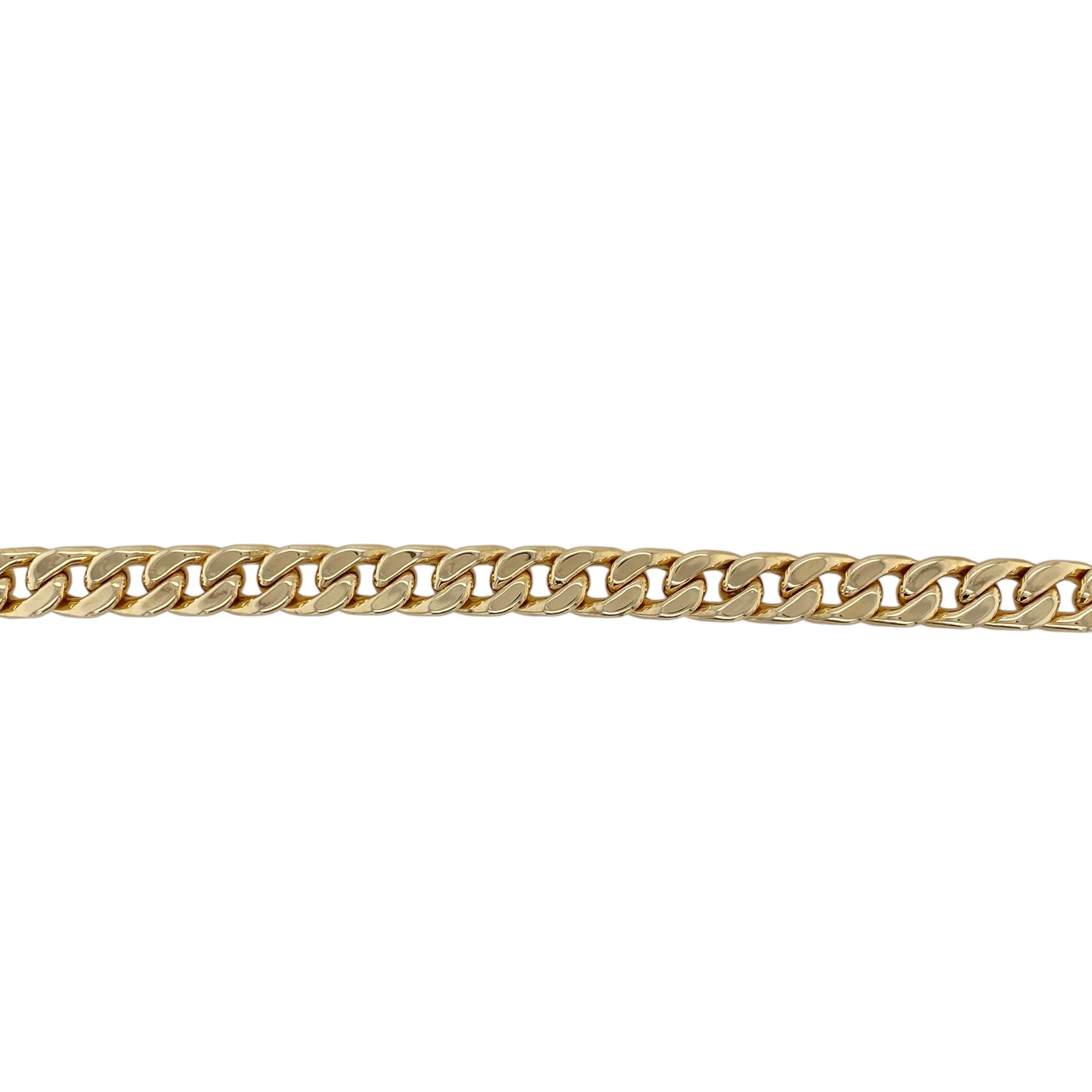9ct Gold 8.5" Hollow Curb Bracelet