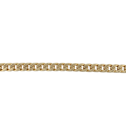 9ct Gold 8.5" Hollow Curb Bracelet