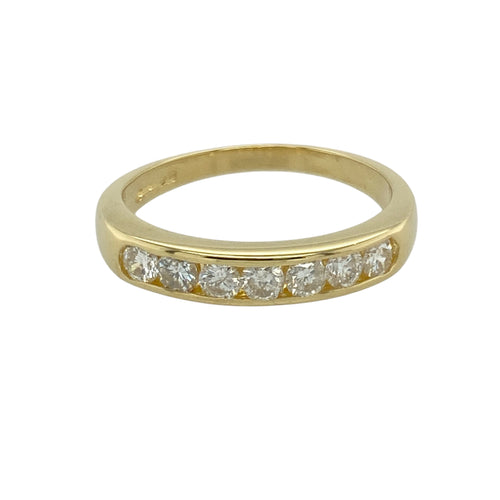 18ct Gold & Diamond Set Band Ring