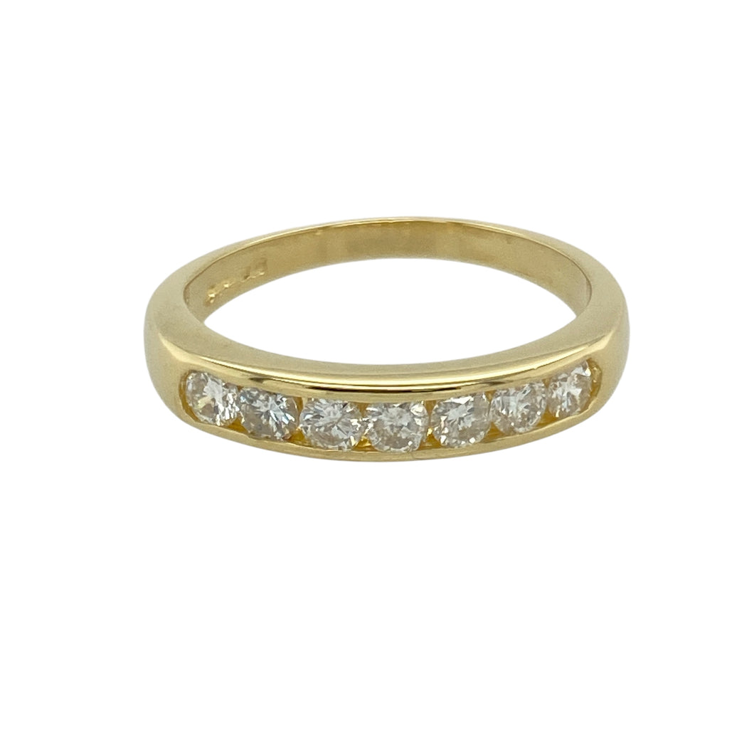 18ct Gold & Diamond Set Band Ring