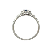 Load image into Gallery viewer, 9ct White Gold Diamond &amp; Sapphire Set Cluster Ring
