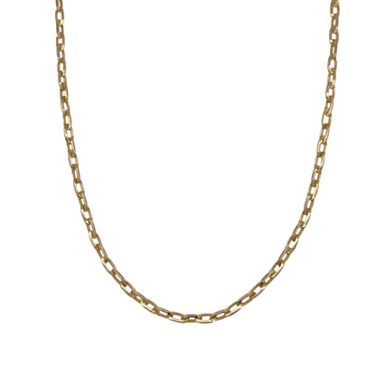 9ct Gold 19" Faceted Belcher Chain