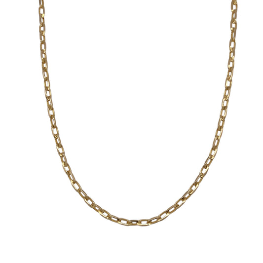 9ct Gold 19" Faceted Belcher Chain
