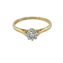 Load image into Gallery viewer, 18ct Gold &amp; Diamond Set Solitaire Ring

