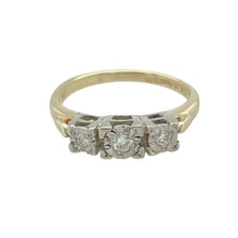 Load image into Gallery viewer, 9ct Gold &amp; Diamond Set Trilogy Ring
