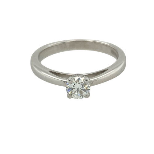 18ct White Gold & Diamond Set Solitaire Ring
