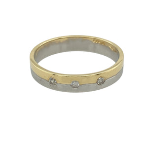 18ct Gold & Diamond Set Band Ring