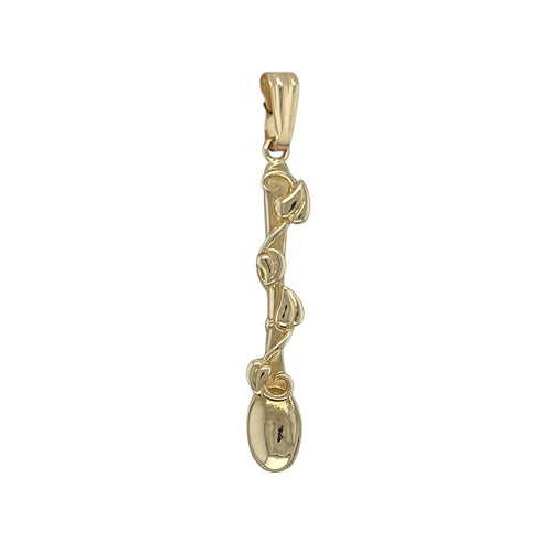 9ct Gold Heart Vine of Life Lovespoon Pendant