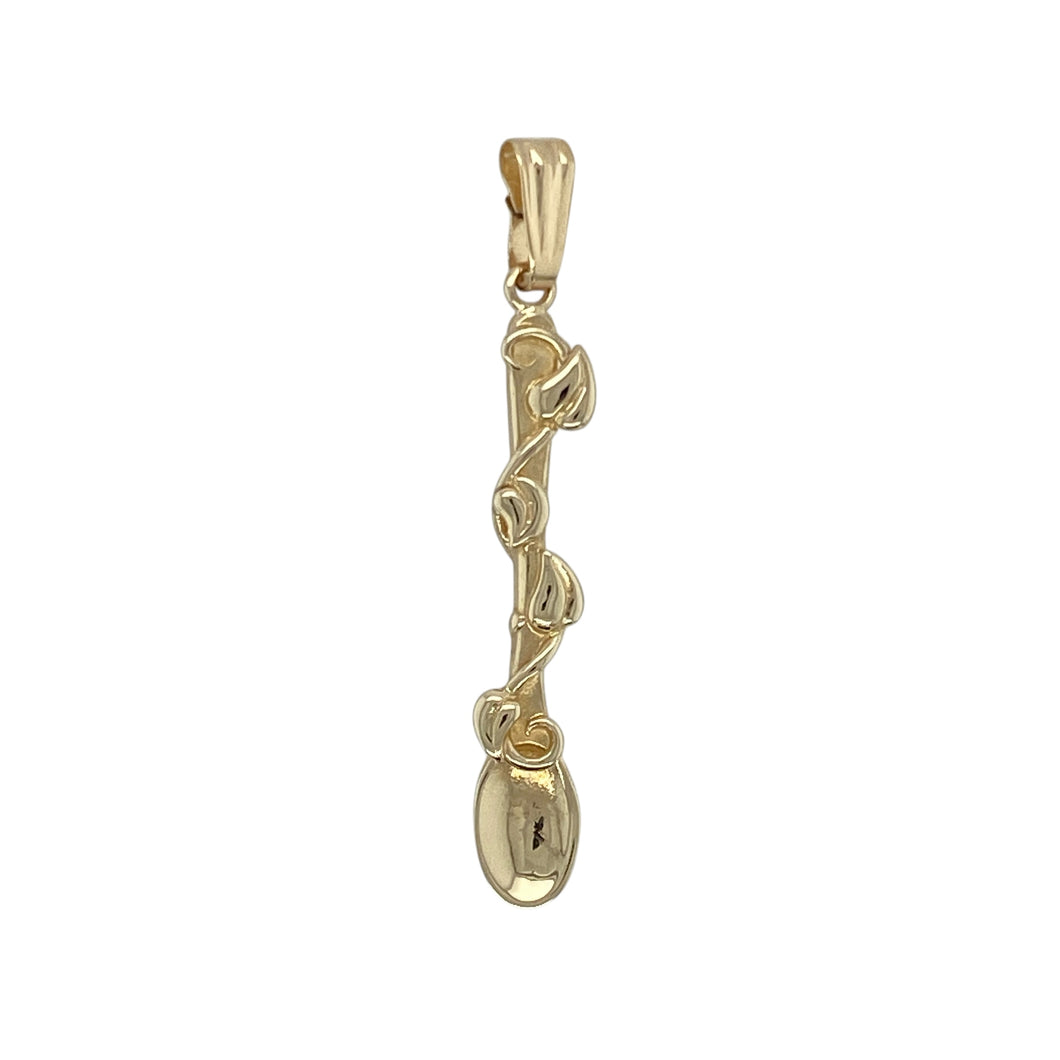 9ct Gold Heart Vine of Life Lovespoon Pendant