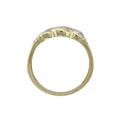 9ct Gold Crossover Band Ring