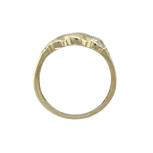 9ct Gold Crossover Band Ring
