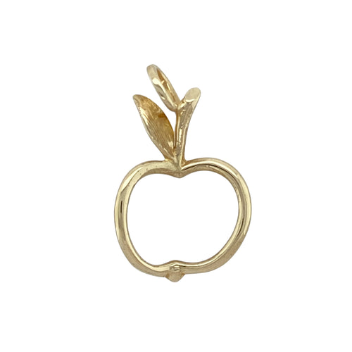 9ct Gold Open Apple Pendant