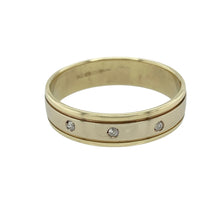 Load image into Gallery viewer, 9ct Gold &amp; Diamond Set Band Ring

