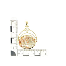 Load image into Gallery viewer, 9ct Gold Jasper &amp; Agate Set Fob Pendant
