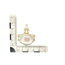 Load image into Gallery viewer, 9ct Gold &amp; Mother of Pearl Set Fob Pendant

