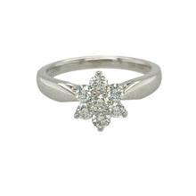 Load image into Gallery viewer, 18ct White Gold &amp; Diamond Set Flower Cluster Ring

