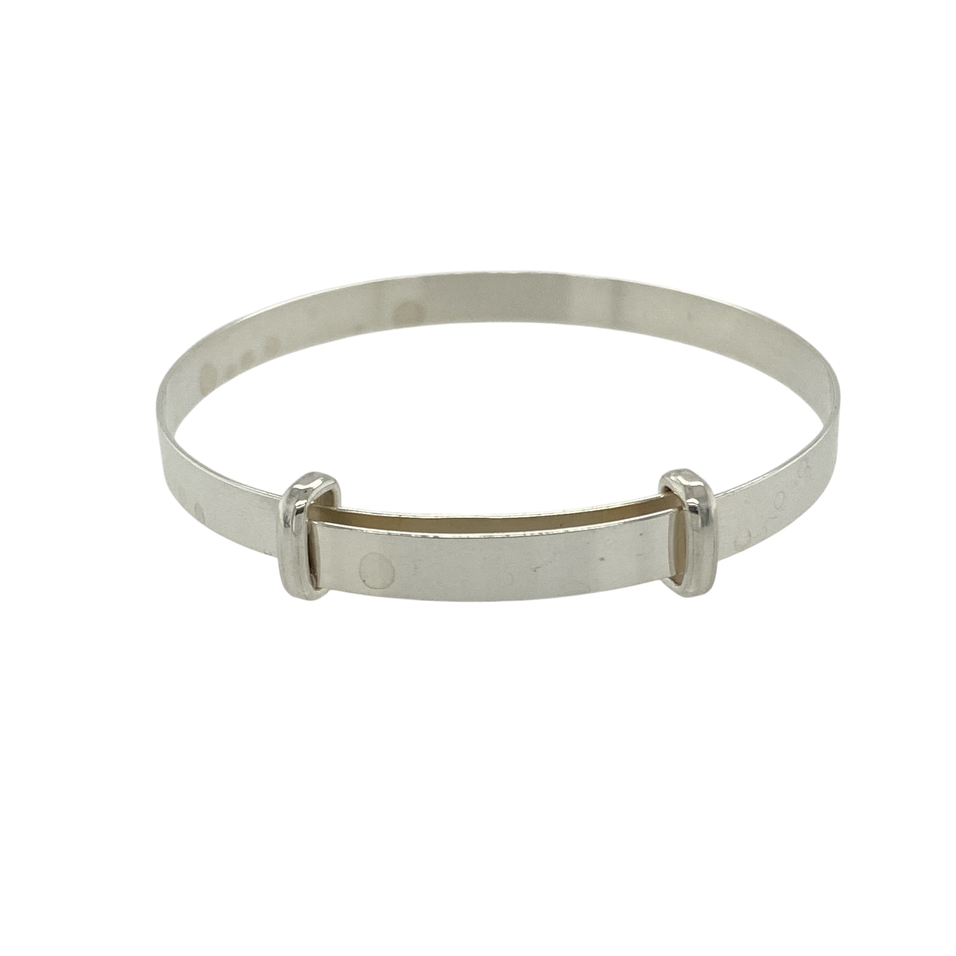 New 925 Silver Plain Baby Expander Bangle