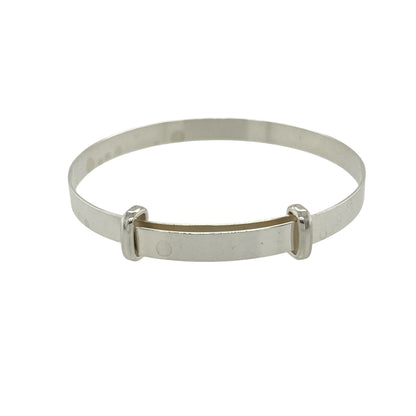 New 925 Silver Plain Baby Expander Bangle