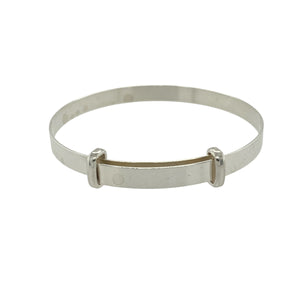 New 925 Silver Plain Baby Expander Bangle