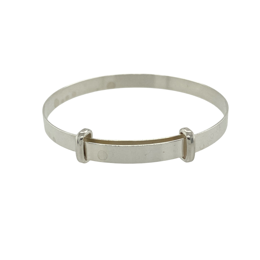 New 925 Silver Plain Baby Expander Bangle