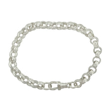 Load image into Gallery viewer, New 925 Silver 7.5&quot; Patterned Engraved Belcher Bracelet
