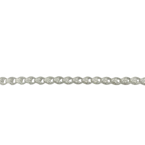 New 925 Silver 8" Patterned Acorn Link Bracelet