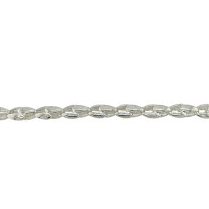 New 925 Silver 8" Plain Tulip Link Bracelet