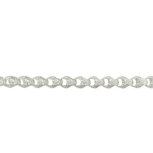 Load image into Gallery viewer, New 925 Silver 9&quot; Patterned Acorn Link Bracelet
