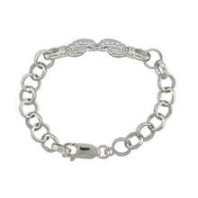 Load image into Gallery viewer, New 925 Silver &amp; Cubic Zirconia Set Boxing Glove 5&quot; Children&#39;s Bracelet
