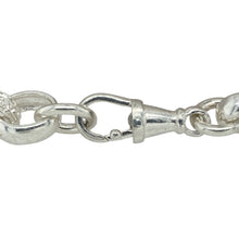 Load image into Gallery viewer, New 925 Silver &amp; Cubic Zirconia Set Heart 8&quot; Belcher Bracelet
