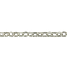 Load image into Gallery viewer, New 925 Silver &amp; Cubic Zirconia Set 8&quot; Patterned Belcher Bracelet
