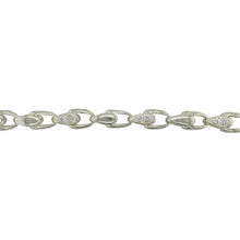 Load image into Gallery viewer, New 925 Silver &amp; Cubic Zirconia Set 8&quot; Tulip Link Bracelet
