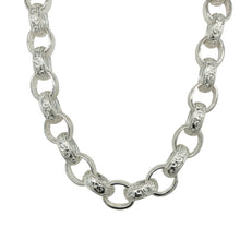Load image into Gallery viewer, New 925 Silver 26&quot; Patterned Engraved Belcher Chain
