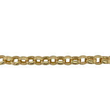 Load image into Gallery viewer, New Solid 925 Silver Heavily 9ct Gold Plated 9.5&quot; Patterned Belcher Bracelet
