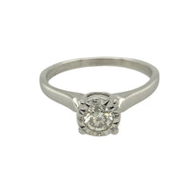 Load image into Gallery viewer, 9ct White Gold &amp; Diamond Set Solitaire Ring
