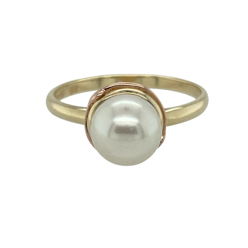 9ct Gold & Pearl Set Clogau Ring