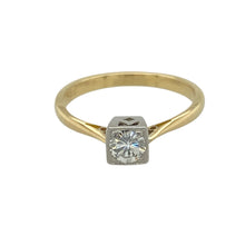 Load image into Gallery viewer, 18ct Gold &amp; Platinum Diamond Set Solitaire Ring
