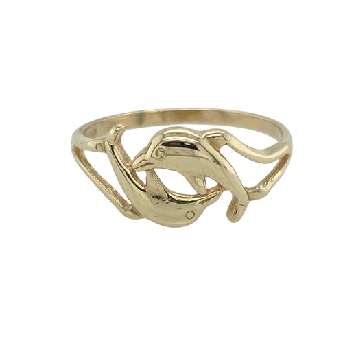 9ct Gold Dolphin Ring