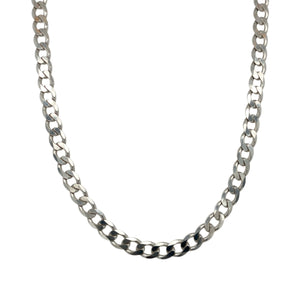 9ct White Gold 24" Curb Chain