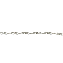 Load image into Gallery viewer, 9ct White Gold &amp; Cubic Zirconia Set 7.25&quot; Bracelet
