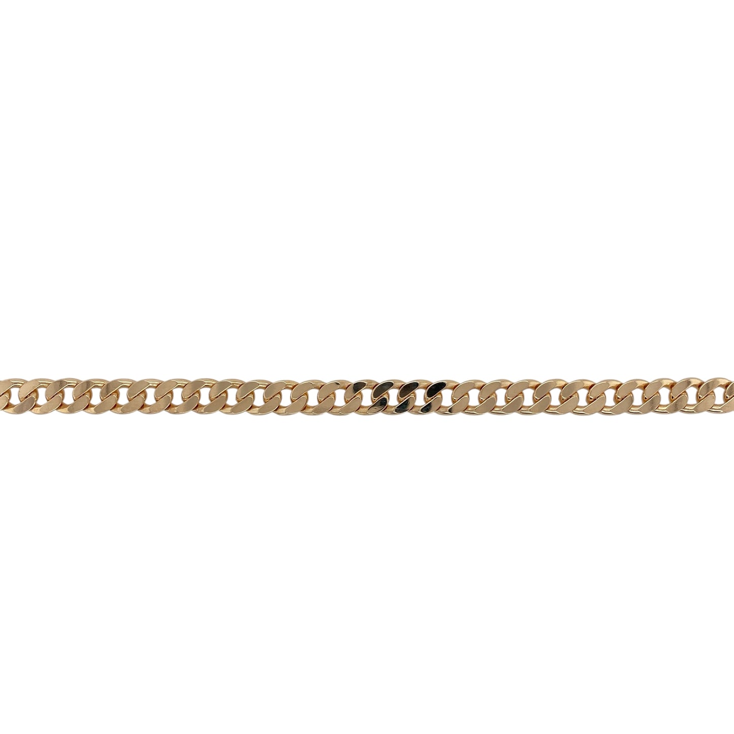 9ct Gold 7.75" Curb Bracelet