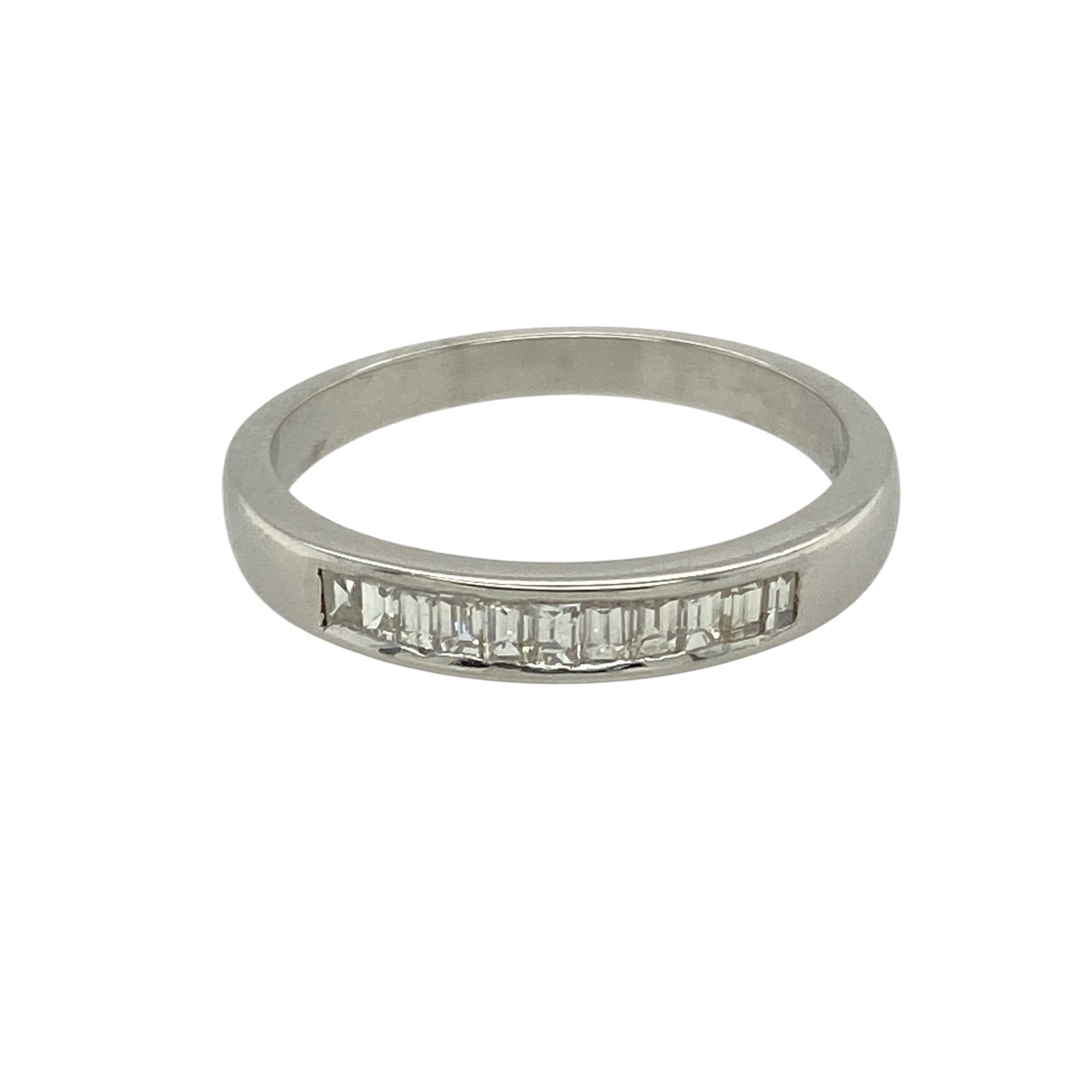 18ct White Gold & Diamond Set Band Ring