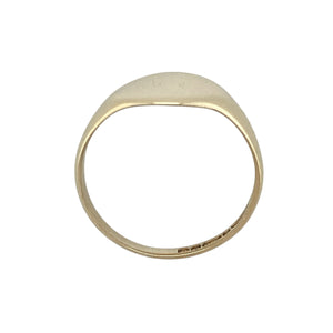 9ct Gold Oval Plain Signet Ring