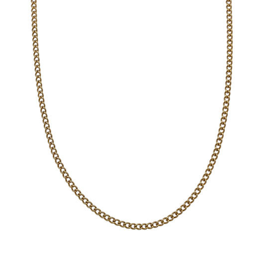 9ct Gold 16" Curb Chain